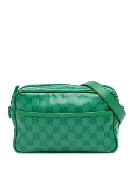 Gucci Pre-Owned: Зелёная сумка через плечо 