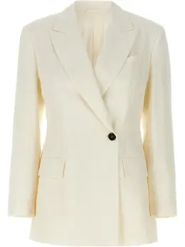 Brunello Cucinelli: Белый жакет 