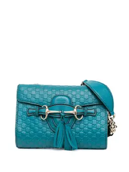 Gucci Pre-Owned: Голубая сумка через плечо 