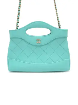 CHANEL Pre-Owned: Блестящая сумка 