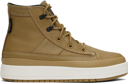 Converse: Бежевые кроссовки  Chuck Taylor All Star
