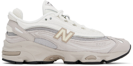 New Balance: Белые кроссовки 