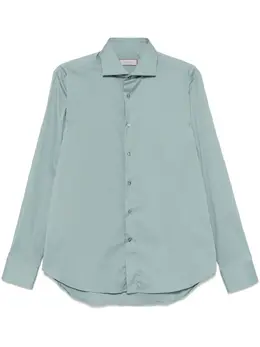 Canali: Зелёная рубашка 
