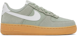 Nike: Зелёные кроссовки  Air Force 1