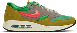 Nike: Зелёные кроссовки  Air Max 1