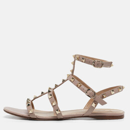 Valentino: Розовые сандалии  Rockstud