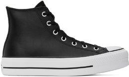 Converse: Чёрные кеды  Chuck Taylor All Star Lift