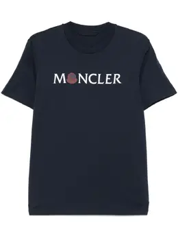 Moncler: Футболка с принтом 