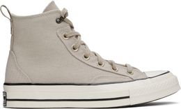 Converse: Серые кроссовки  Chuck 70