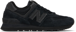 New Balance: Чёрные кроссовки  Core