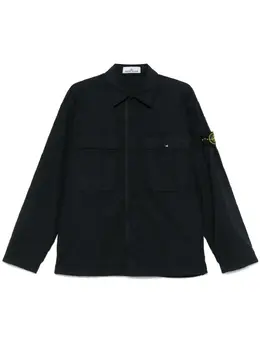 Stone Island: Голубая рубашка  Compass