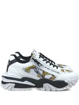 Versace Jeans Couture: Белые кроссовки 