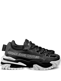 Versace Jeans Couture: Чёрные кроссовки 