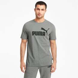 PUMA: Серая футболка  Essentials