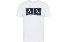 Armani Exchange: Белая футболка 