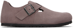 Birkenstock: Фиолетовые мокасины 