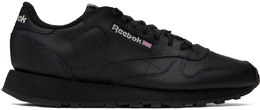 Reebok Classics: Чёрные кроссовки 