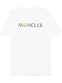 Moncler: Футболка с принтом 