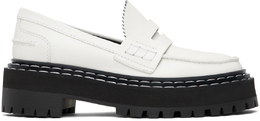 Proenza Schouler: Белые лоферы  Lug Sole