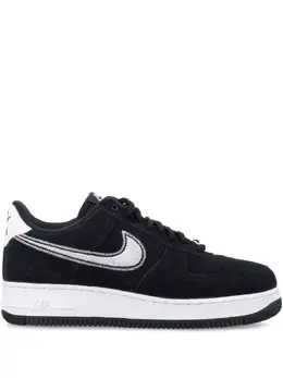 Nike: Чёрные кроссовки  Air Force 1