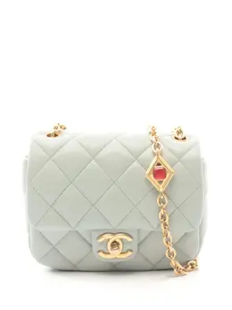 CHANEL Pre-Owned: Голубая сумка 