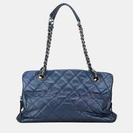 Chanel: Голубая сумка-шоппер 
