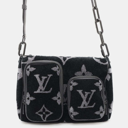 Louis Vuitton: Чёрная сумка  Keepall