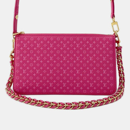 Louis Vuitton: Розовая сумка  Pochette