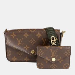 Louis Vuitton: Коричневая сумка через плечо 