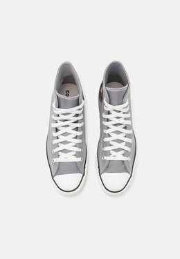 Converse: Серые кроссовки  Chuck Taylor All Star