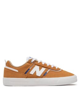 New Balance: Оранжевые кроссовки 