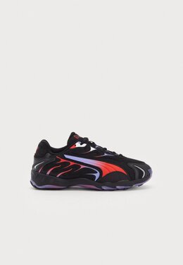 PUMA: Чёрные кроссовки 