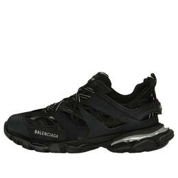 Balenciaga: Чёрные кроссовки  Track