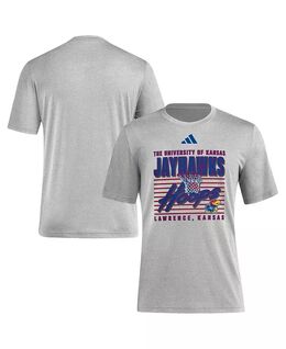 Adidas: Серая футболка 