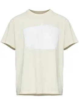 MM6 Maison Margiela: Белая футболка 