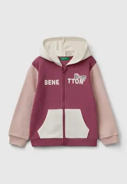 United Colors of Benetton: Фиолетовая толстовка 