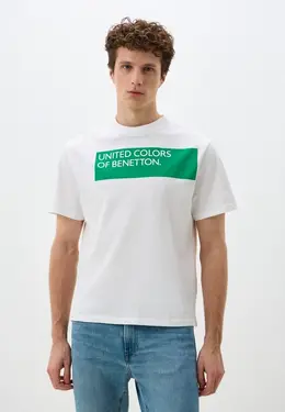 United Colors of Benetton: Белая футболка 