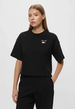 Lacoste: Чёрная футболка 