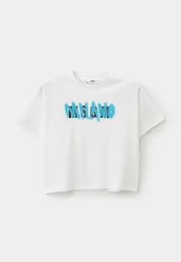 MSGM Kids: Белая футболка 