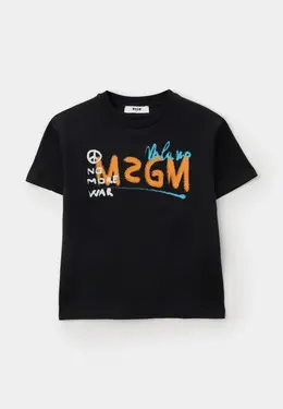 MSGM Kids: Чёрная футболка 