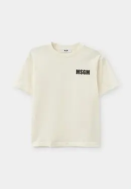 MSGM Kids: Белая футболка 