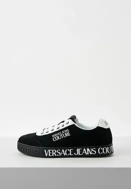 Versace Jeans Couture: Чёрные кеды 