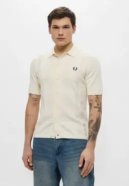 Fred Perry: Бежевый кардиган 