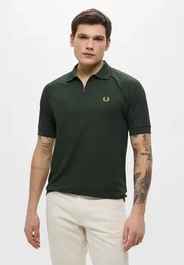 Fred Perry: Поло цвета хаки 