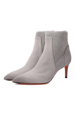 Santoni: Серые ботинки 