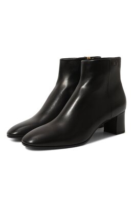 Santoni: Чёрные ботинки 