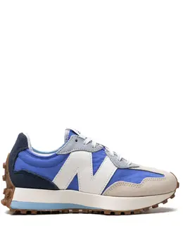 New Balance: Голубые кроссовки  327