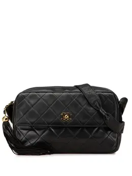 CHANEL Pre-Owned: Чёрная сумка через плечо 