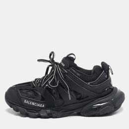 Balenciaga: Чёрные кроссовки  Track