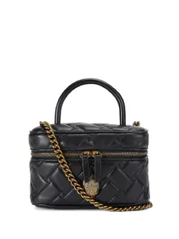 Kurt Geiger London: Чёрная сумка-шоппер 